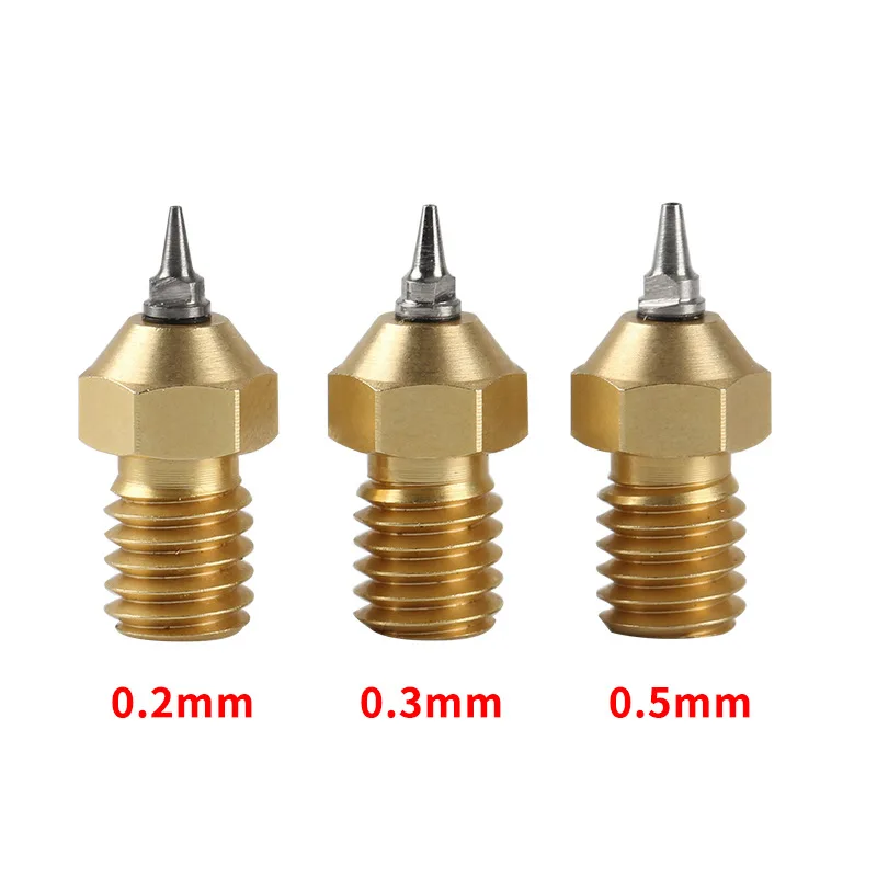 M6 0.2 0.3 0.5mm Airbrush Nozzle with Adapter Set upgrade For e3d V6 Ultimaker 2 Lulzbot Hotend 1.75mm Filament 3d printer parts
M6 0.2 0.3 0.5mm Airbrush Nozzle with Adapter Set upgrade For e3d V6 Ultimaker 2 Lulzbot Hotend 1.75mm Filament 3d printer parts