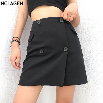 NCLAGEN 2019 Office Lady Double Breasted Button Mini Hip Package Skirts Faux Pockets Outwears Women Party Club Casual Skirt
NCLAGEN 2019 Office Lady Double Breasted Button Mini Hip Package Skirts Faux Pockets Outwears Women Party Club Casual Skirt
