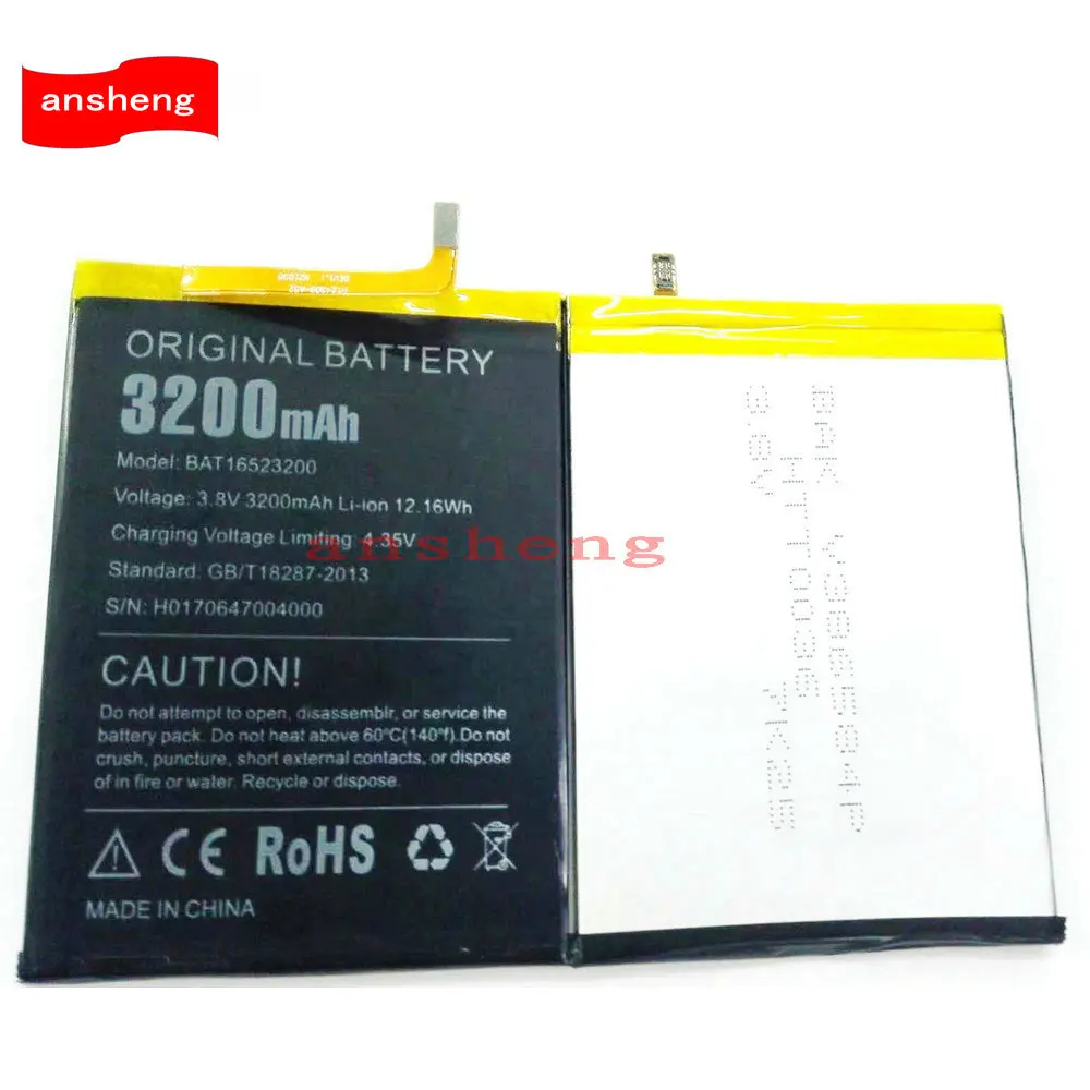 High Quality 3200mAh BAT16523200 Battery For DOOGEE Y6 Y6C 5.5inch Cellphone
High Quality 3200mAh BAT16523200 Battery For DOOGEE Y6 Y6C 5.5inch Cellphone