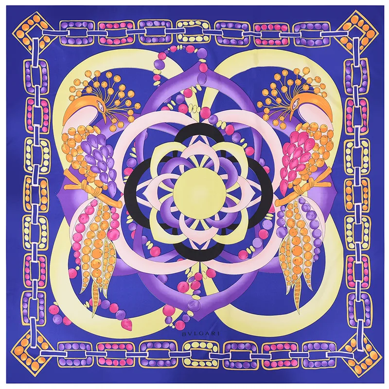 POBING Fashion Square Silk Scarf Women Luxury Brand Peacock Print Foulard Silk Head Scarves Stoles Femme Twill Bandana 130*130CM
POBING Fashion Square Silk Scarf Women Luxury Brand Peacock Print Foulard Silk Head Scarves Stoles Femme Twill Bandana 130*130CM