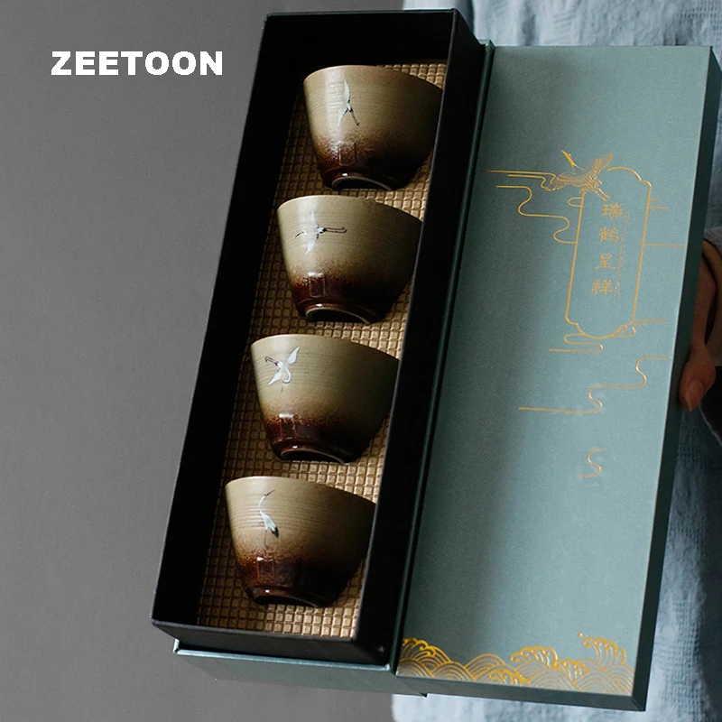 90ml/140ml Gift Box Vintage Tea Cup Ceramic Pottery Small Tea Bowls Home Drinkware Teaware Cups Decor Crafts Boutique Container
90ml/140ml Gift Box Vintage Tea Cup Ceramic Pottery Small Tea Bowls Home Drinkware Teaware Cups Decor Crafts Boutique Container