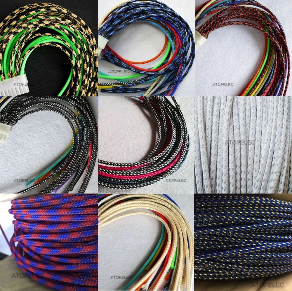 3MM Wide TIGHT Braided PET Expandable Sleeving Cable Wire Sheath Selectable Mix Color
3MM Wide TIGHT Braided PET Expandable Sleeving Cable Wire Sheath Selectable Mix Color