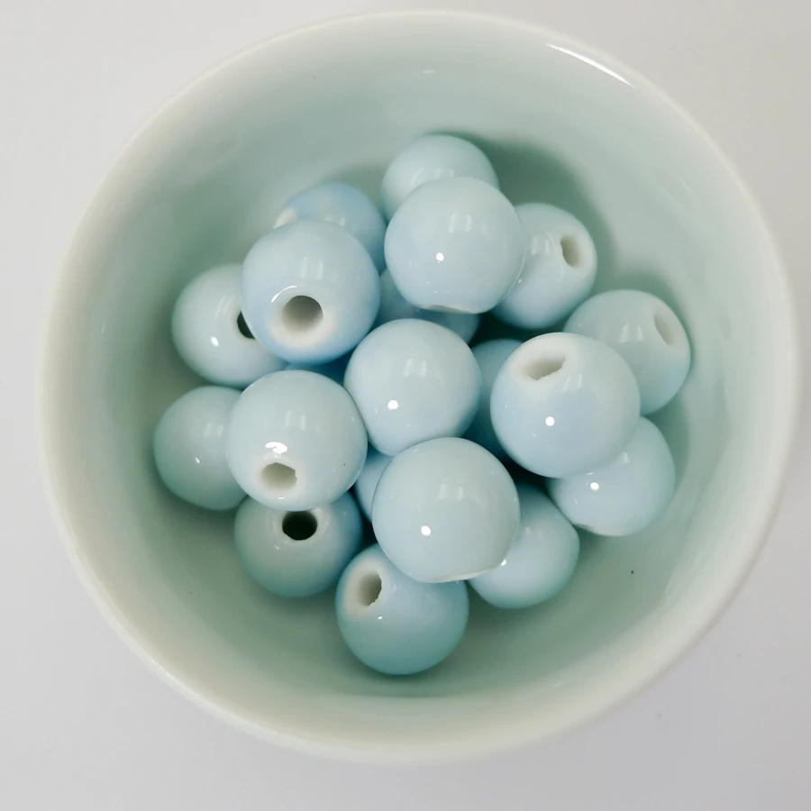 

unique Ceramic beads Promotion Ceramics porcelain bead for jewelry making 12mm 20pieces/lot beads #A207B