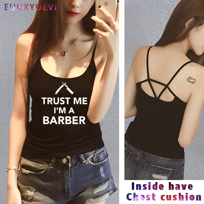 High Quality T Shirt Trust Me I'M A Barber Printed Crew Neck Tops women girl vest Casual tanks camis Tee Shirt tank top
High Quality T Shirt Trust Me I'M A Barber Printed Crew Neck Tops women girl vest Casual tanks camis Tee Shirt tank top