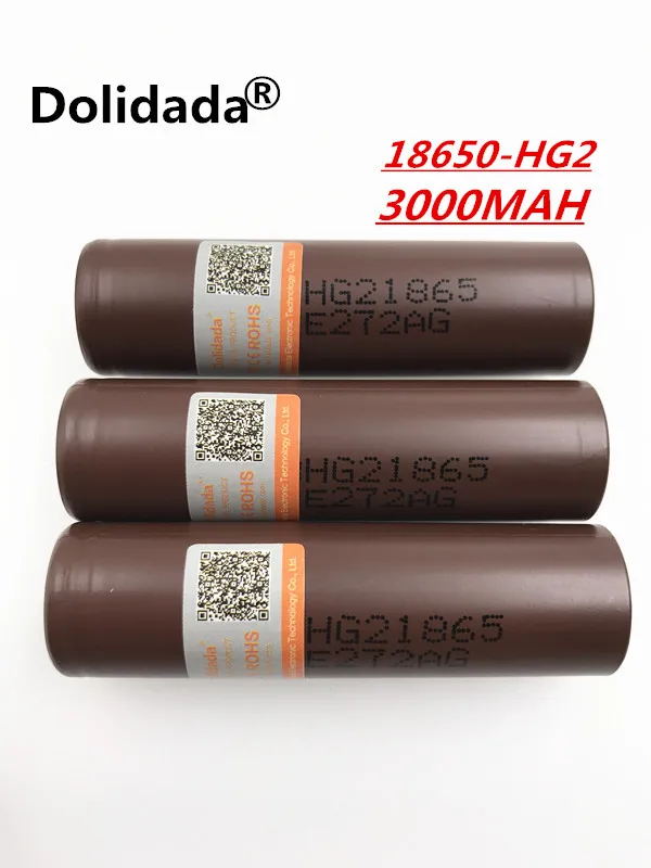 Dolidada 100% original 18650 battery 3000mah for HG2 18650 lithium battery 3.7V 3000 mah use Electronic cigarette battery
Dolidada 100% original 18650 battery 3000mah for HG2 18650 lithium battery 3.7V 3000 mah use Electronic cigarette battery