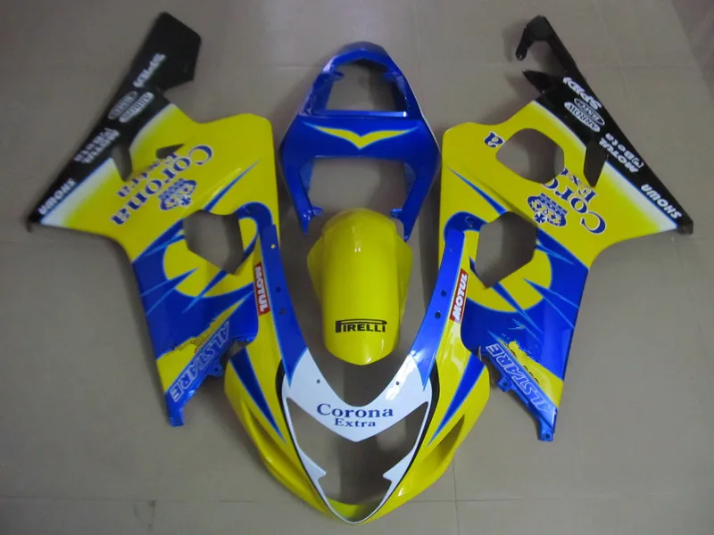 Комплект обтекателей для мотоцикла GSXR600 750 K4 04 05 GSXR 600 GSXR750 2004 2005 ABS желтый синий