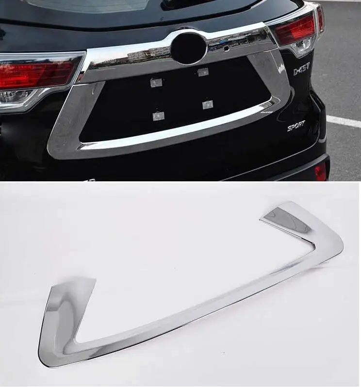 Car styling For Toyota Highlander 2014 2015 ABS Chrome Rear license Frame Cover Trim free shipping
Car styling For Toyota Highlander 2014 2015 ABS Chrome Rear license Frame Cover Trim free shipping