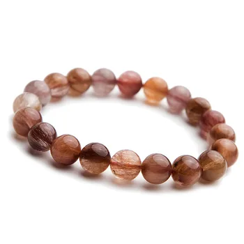 10mm Natural Red Rutilated Quartz Bracelets For Women Lady Stretch Clear Crystal Round Bead Bracelet
10mm Natural Red Rutilated Quartz Bracelets For Women Lady Stretch Clear Crystal Round Bead Bracelet