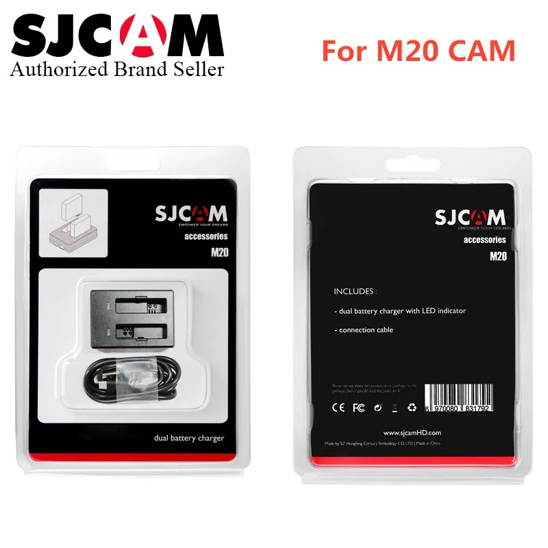 Original SJCAM Brand cam Accessory M20 Desktop Charger for M20 Battery Dual-Slot Battery Travel Charger for M20 Sports DV Camera
Original SJCAM Brand cam Accessory M20 Desktop Charger for M20 Battery Dual-Slot Battery Travel Charger for M20 Sports DV Camera