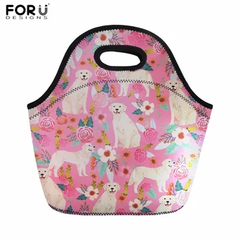 FORUDESIGNS Lunch Bag for Women Golden Retriever Print Insulated Lunch Bag Children Meals Sacola Preppy Style Food Cooler Bolsa
FORUDESIGNS Lunch Bag for Women Golden Retriever Print Insulated Lunch Bag Children Meals Sacola Preppy Style Food Cooler Bolsa