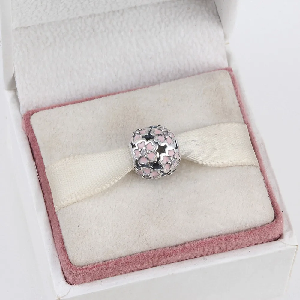 Exquisite 925 Sterling Silver Charm Pink Enamel Cherry Blossom Flower Ball Bead Fit Pandora Bracelet Bangle Necklace Accessories
Exquisite 925 Sterling Silver Charm Pink Enamel Cherry Blossom Flower Ball Bead Fit Pandora Bracelet Bangle Necklace Accessories