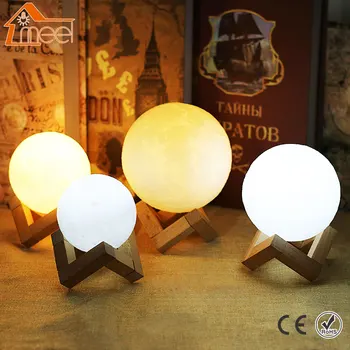 Rechargeable 3D Print Moon Light 2 Color Changeable Moon Lamp Touch Switch Moonlight Night Light Home Decor Creative Gift
Rechargeable 3D Print Moon Light 2 Color Changeable Moon Lamp Touch Switch Moonlight Night Light Home Decor Creative Gift