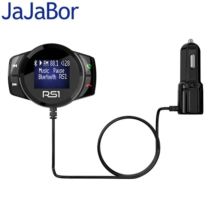 JaJaBor Bluetooth Car Kit Wireless FM Transmitter Handsfree Calling Car MP3 Player Dual USB Car Phone Charger Large Display
JaJaBor Bluetooth Car Kit Wireless FM Transmitter Handsfree Calling Car MP3 Player Dual USB Car Phone Charger Large Display