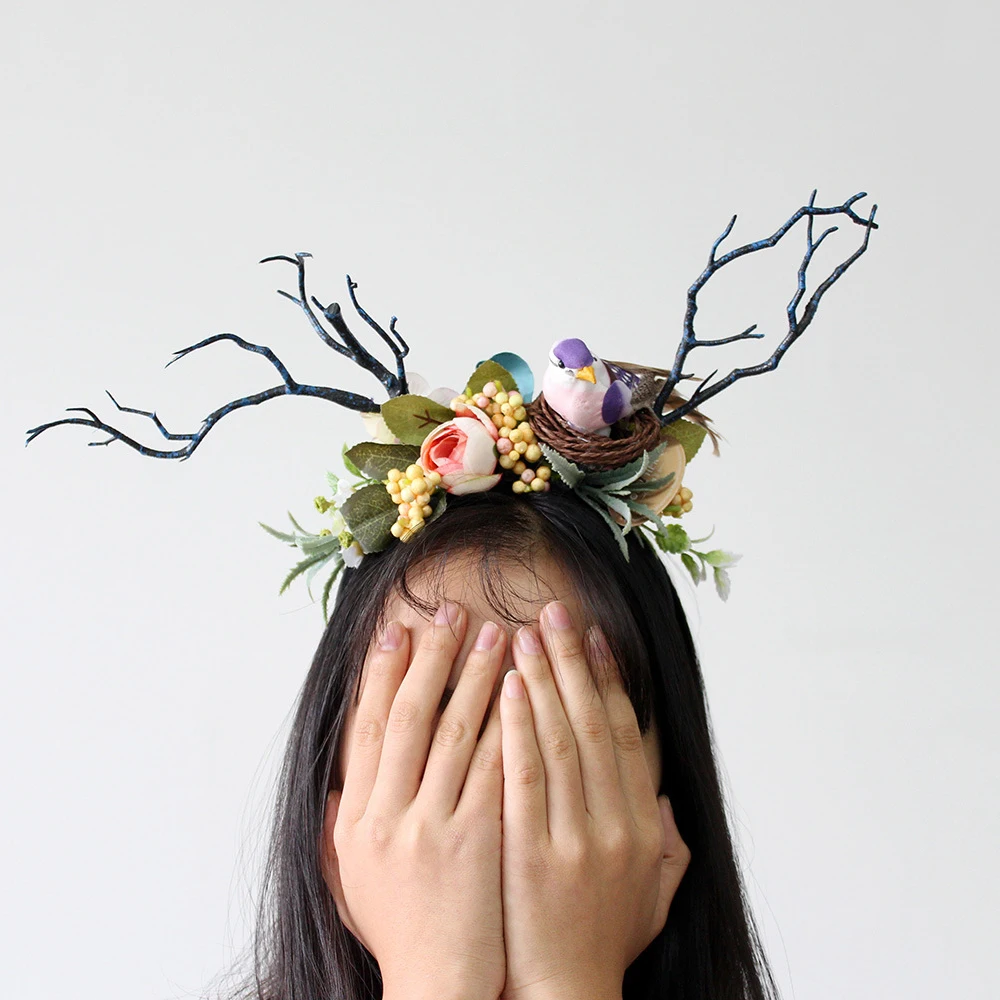 Lateefah Fashion Design Flower Crown Flower Crown Women Elastic Headband Flower Branch Antlers Bird Butterfly Hair Hoop
Lateefah Fashion Design Flower Crown Flower Crown Women Elastic Headband Flower Branch Antlers Bird Butterfly Hair Hoop