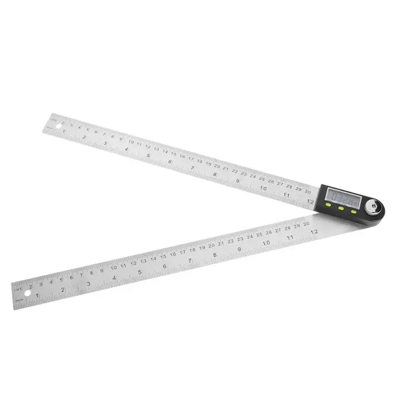 300 mm Digital Angle Ruler Finder Meter Protractor Inclinometer Goniometer Electronic Angle Gauge Stainless Steel
300 mm Digital Angle Ruler Finder Meter Protractor Inclinometer Goniometer Electronic Angle Gauge Stainless Steel