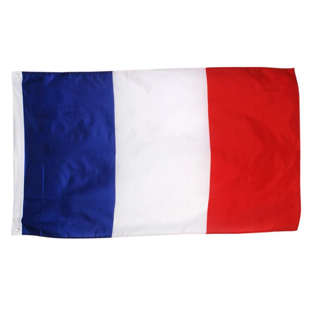 Image France National Flag French Soccer banner Tricolor free shipping custom flag Custom Sports Team Flag