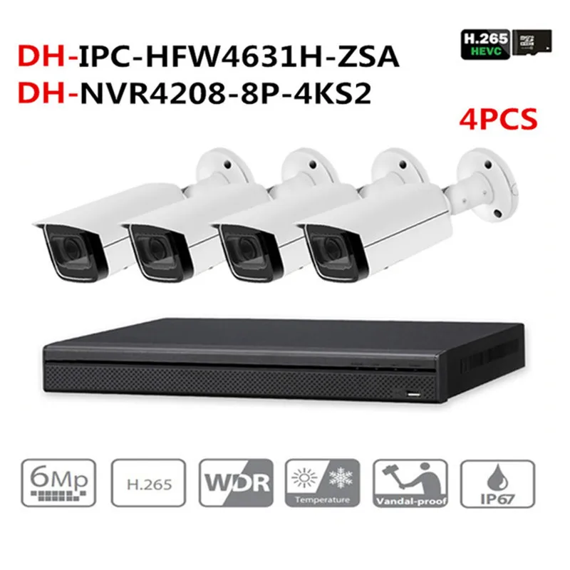 DH Security CCTV System 6MP Zoom IP Camera IPC-HFW4631H-ZSA & 8POE 4K NVR NVR4208-8P-4KS2 Surveillance P2P Security System
DH Security CCTV System 6MP Zoom IP Camera IPC-HFW4631H-ZSA & 8POE 4K NVR NVR4208-8P-4KS2 Surveillance P2P Security System