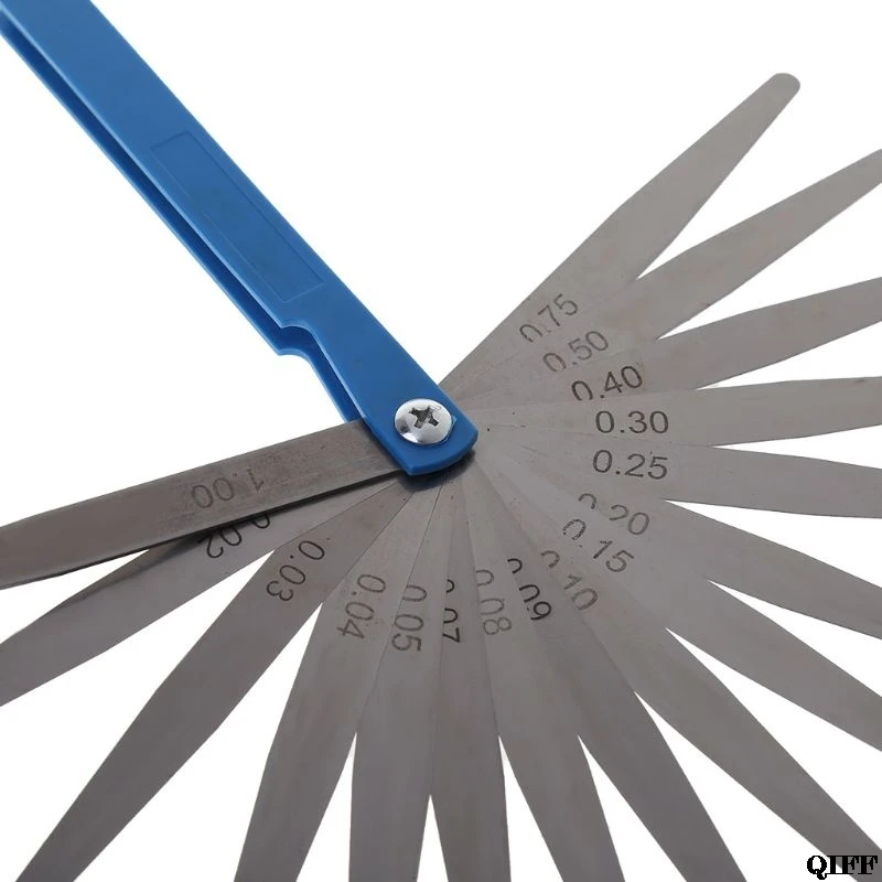 0.02mm to 1mm 17 Blade Thickness Gap Metric Filler Feeler Gauge Measure Tool May06
0.02mm to 1mm 17 Blade Thickness Gap Metric Filler Feeler Gauge Measure Tool May06