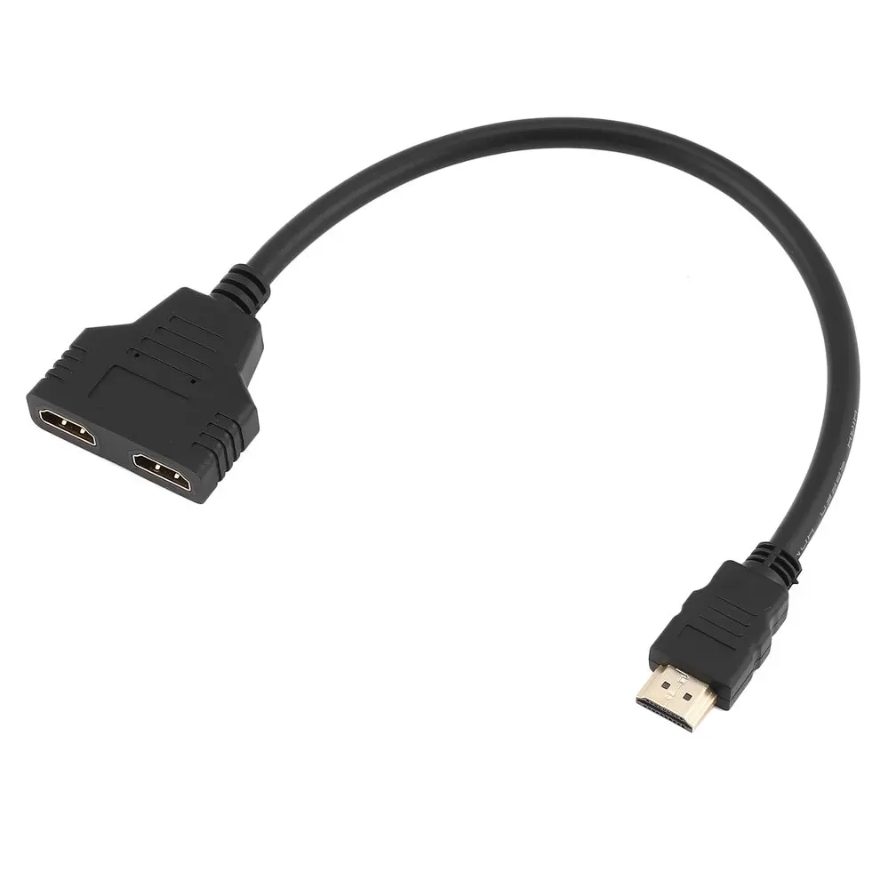 Professional HDMI 1 To 2 Cable Male To Female M/F 1 In 2 Out Adapter Converter For PC Laptop Tablet 1080P
Professional HDMI 1 To 2 Cable Male To Female M/F 1 In 2 Out Adapter Converter For PC Laptop Tablet 1080P
