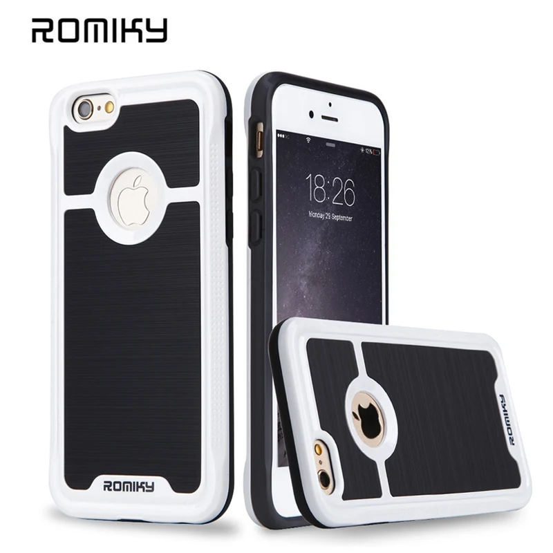 ROMIKY R1 Hybrid Plastic TPU Silicone Case for iPhone 5S/5/SE Drop-Proof 2-in-1
