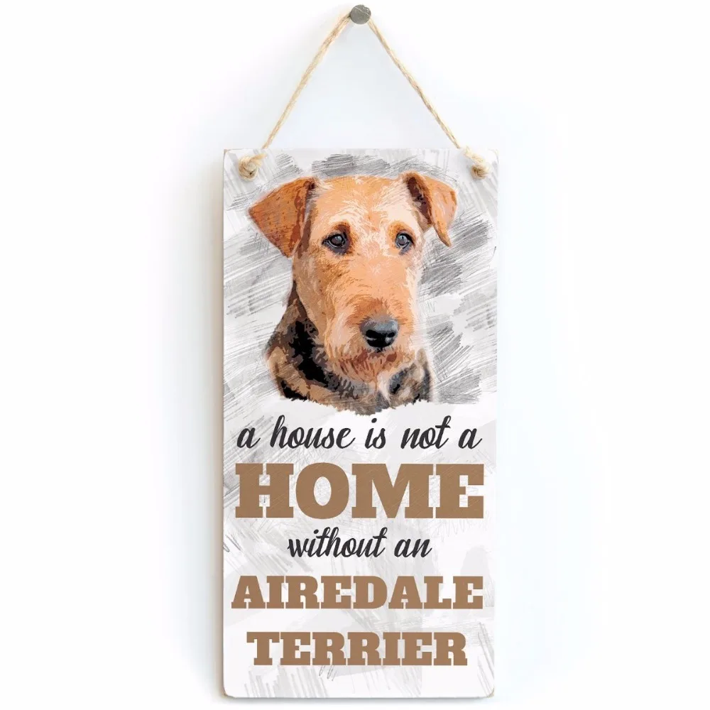 Meijiafei A House Is Not A Home Without An Airedale Terrier - Dog Sign / Plaque For Airedale Terrier Signs 10"x5"
Meijiafei A House Is Not A Home Without An Airedale Terrier - Dog Sign / Plaque For Airedale Terrier Signs 10"x5"