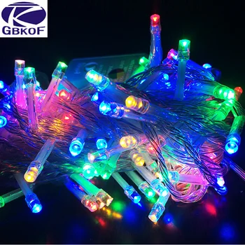 Outdoor RGB LED String Light 10M 100LED 110-220V White Christmas light string for Xmas Garland Party Wedding Decorations Garland
Outdoor RGB LED String Light 10M 100LED 110-220V White Christmas light string for Xmas Garland Party Wedding Decorations Garland