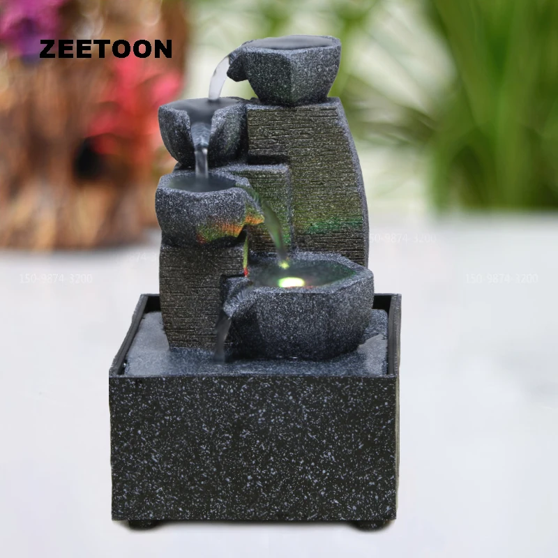 110V-220V Modern Water Fountain LED Waterfall Micro Landscape Desktop Feng Shui Lucky Living Room Office Creative Home Decor
110V-220V Modern Water Fountain LED Waterfall Micro Landscape Desktop Feng Shui Lucky Living Room Office Creative Home Decor