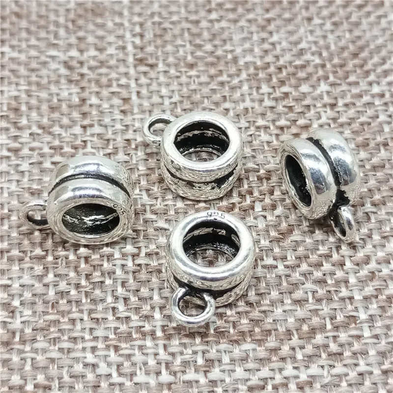 5 Pieces of 925 Sterling Silver Bail Bead Charms Large Hole 5mm for Bracelet Necklace
5 Pieces of 925 Sterling Silver Bail Bead Charms Large Hole 5mm for Bracelet Necklace