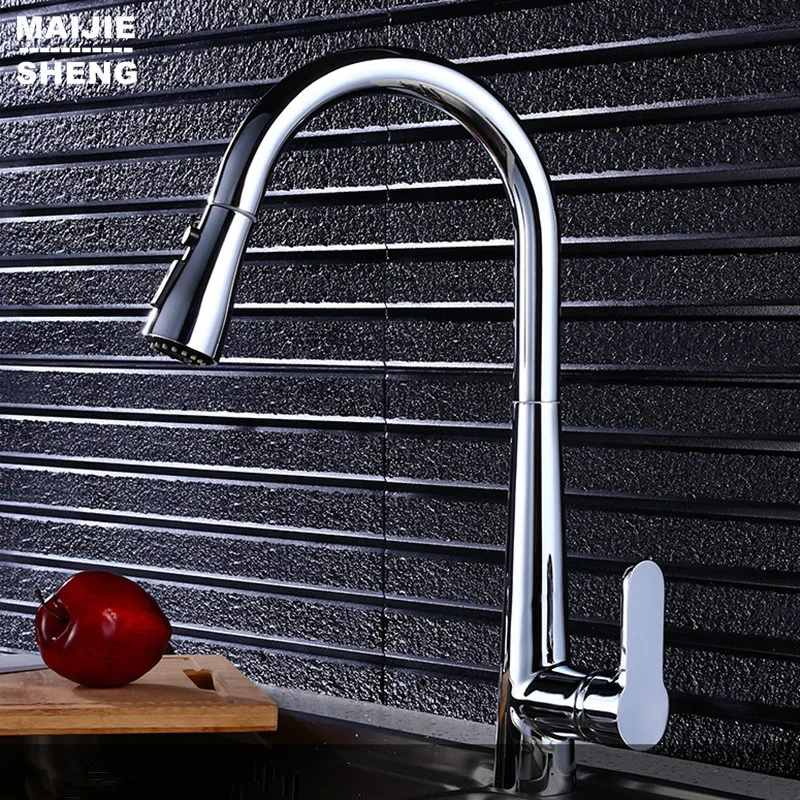 Chrome Single Handle Kitchen Faucet Mixer Pull Out Kitchen Tap Single Hole 360 Rotate Copper Chrome Swivel Sink Mixer
Chrome Single Handle Kitchen Faucet Mixer Pull Out Kitchen Tap Single Hole 360 Rotate Copper Chrome Swivel Sink Mixer