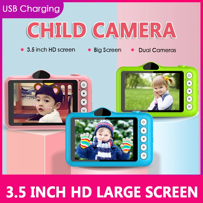 Mini Kid Cameras 1080P HD Projection Digital Camera Photography Video Portable Cute Child Cameras for Home Travel Photo Use
Mini Kid Cameras 1080P HD Projection Digital Camera Photography Video Portable Cute Child Cameras for Home Travel Photo Use