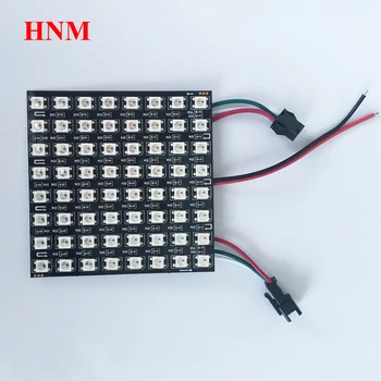 DC5V 8X8 WS2812B led Pixel 2811 ic Individually addressable LED module rgb LED Heatsink Digital Pixels Panel light 8*8pixels 5v
DC5V 8X8 WS2812B led Pixel 2811 ic Individually addressable LED module rgb LED Heatsink Digital Pixels Panel light 8*8pixels 5v