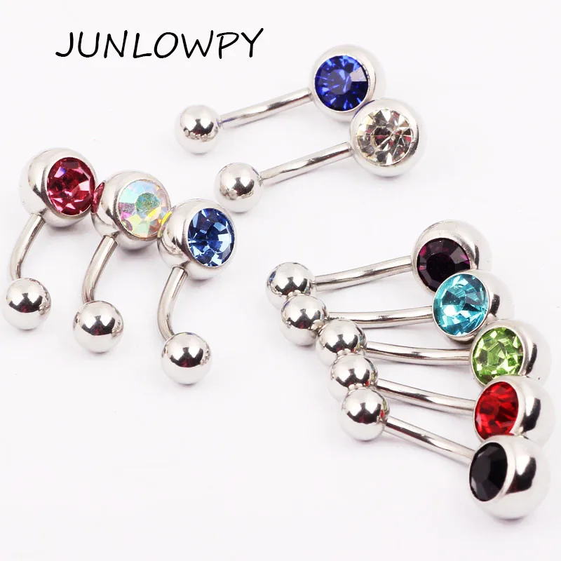 Surgical Stainless Steel Piercing Navel Belly Ring Belly Button Ring Crystal 50pcs Mix 10 Colors Pircing Nombril Body Jewelry
Surgical Stainless Steel Piercing Navel Belly Ring Belly Button Ring Crystal 50pcs Mix 10 Colors Pircing Nombril Body Jewelry