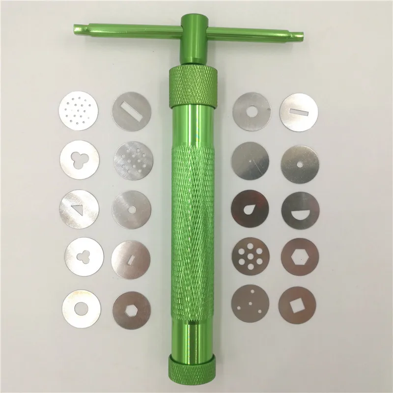 19 Discs Pottery Clay Fimo Extruder Craft Cake Sculpture Sugarcraft Sculpt Modeling Tool High Quality
19 Discs Pottery Clay Fimo Extruder Craft Cake Sculpture Sugarcraft Sculpt Modeling Tool High Quality