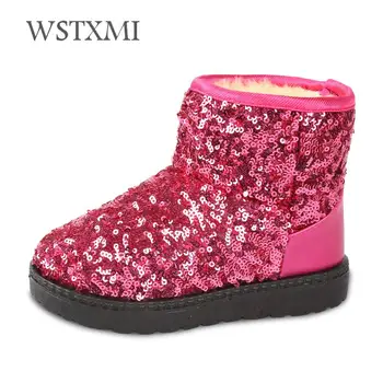 Winter Kids Boots Sequined Leather Girls Snow Boots for Baby Shoes Boys Ankle Boots Fur Fashion Plush Warm Children Rubber Boots
Winter Kids Boots Sequined Leather Girls Snow Boots for Baby Shoes Boys Ankle Boots Fur Fashion Plush Warm Children Rubber Boots