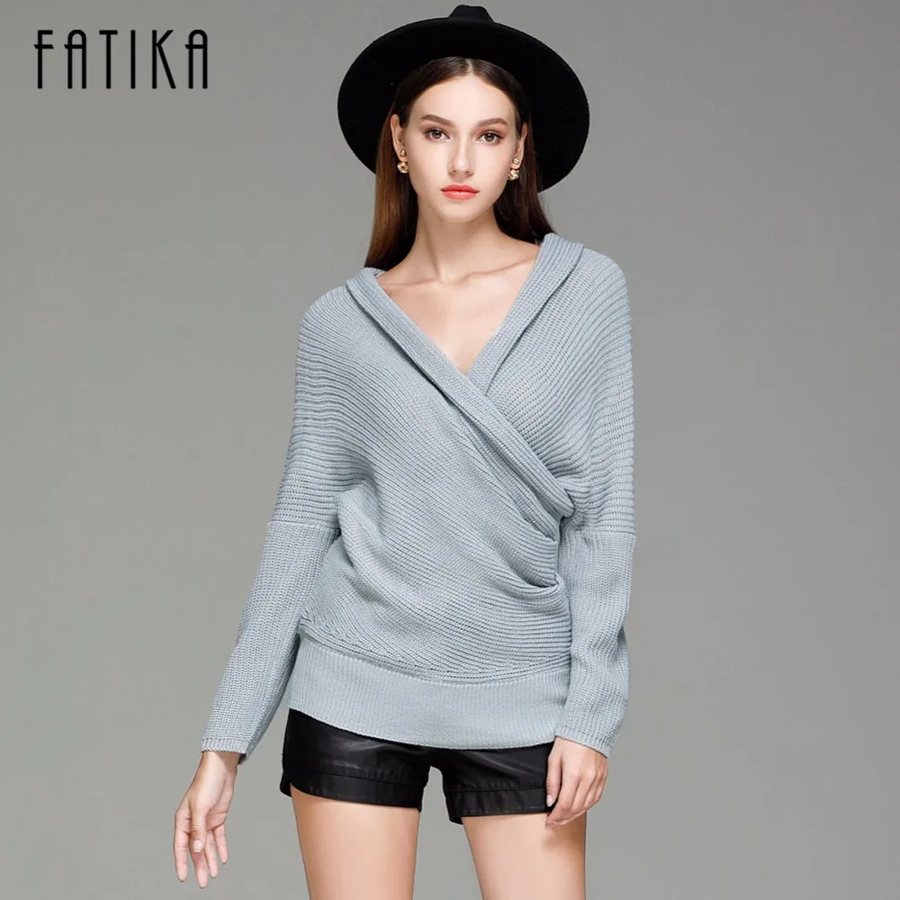 FATIKA 2017 New Fashion Womens Pullover And Sweater Women Batwing Sleeve Criss Cross Chic Jumper Sweaters for Woman
FATIKA 2017 New Fashion Womens Pullover And Sweater Women Batwing Sleeve Criss Cross Chic Jumper Sweaters for Woman