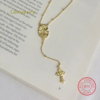 Leouerry 925 Sterling Silver Cross Jesus Pendant Necklace Fashion Luxury Long Tassel Clavicular Chain for Women Jewelry Gift
Leouerry 925 Sterling Silver Cross Jesus Pendant Necklace Fashion Luxury Long Tassel Clavicular Chain for Women Jewelry Gift