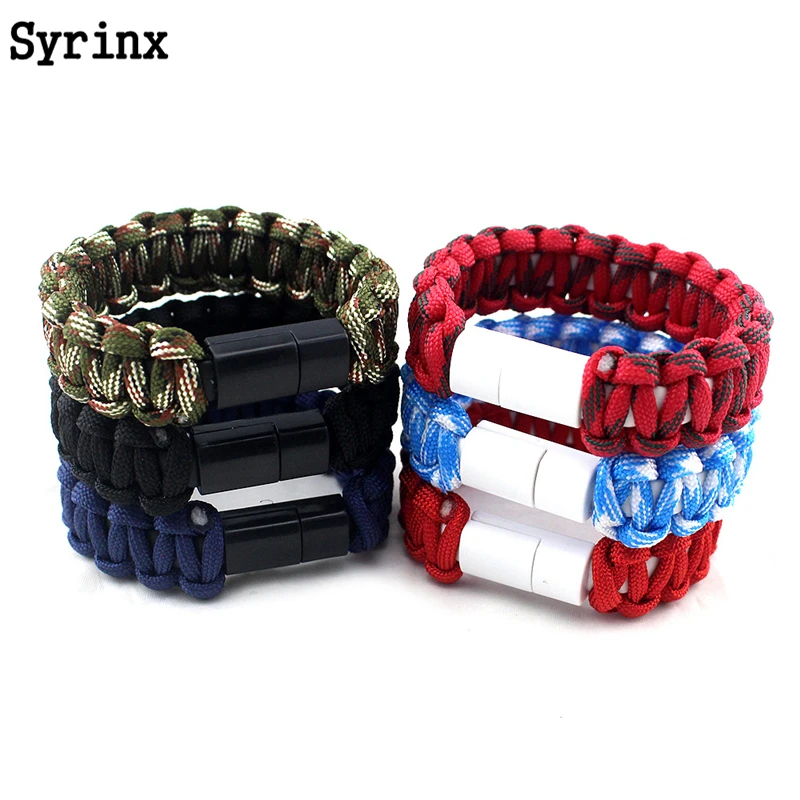 Outdoor Braided Camouflage Micro USB Bracelet Charger Data Charging Cable Sync Cord For iPhone 6s X XS 7 Android Phone Cable
Outdoor Braided Camouflage Micro USB Bracelet Charger Data Charging Cable Sync Cord For iPhone 6s X XS 7 Android Phone Cable
