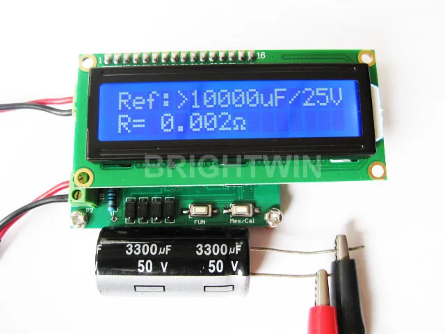 New Capacitance Tester ESR Testing Meter Small Size Miliohm Meter Electrolytic Capacitor Resistance Tester Module
New Capacitance Tester ESR Testing Meter Small Size Miliohm Meter Electrolytic Capacitor Resistance Tester Module
