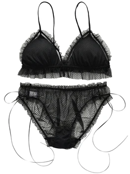 Sexy Cute Lace Trim Girls Women's Cute Bra & Panties Set Wirefree Soft Underwear Sleep Intimates Set Kawaii Lolita
Sexy Cute Lace Trim Girls Women's Cute Bra & Panties Set Wirefree Soft Underwear Sleep Intimates Set Kawaii Lolita