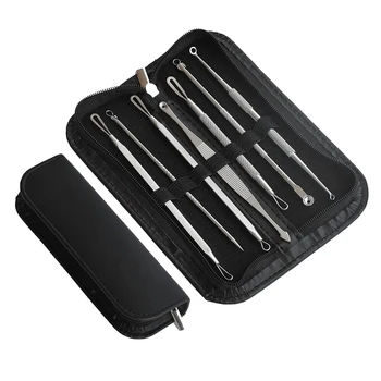 7Pcs Facial Blackhead Remover Tool Kit Facial Pimple Removal Tools Blemish Extractor Acne Needle Clip Tweezer Set Face Skin Care
7Pcs Facial Blackhead Remover Tool Kit Facial Pimple Removal Tools Blemish Extractor Acne Needle Clip Tweezer Set Face Skin Care
