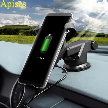 Qi Wireless Charger Car Phone Holder For Samsung Galaxy S8 Plus 10W Car-styling Fast Wireless Charging Phone Stand For iPhone X
Qi Wireless Charger Car Phone Holder For Samsung Galaxy S8 Plus 10W Car-styling Fast Wireless Charging Phone Stand For iPhone X