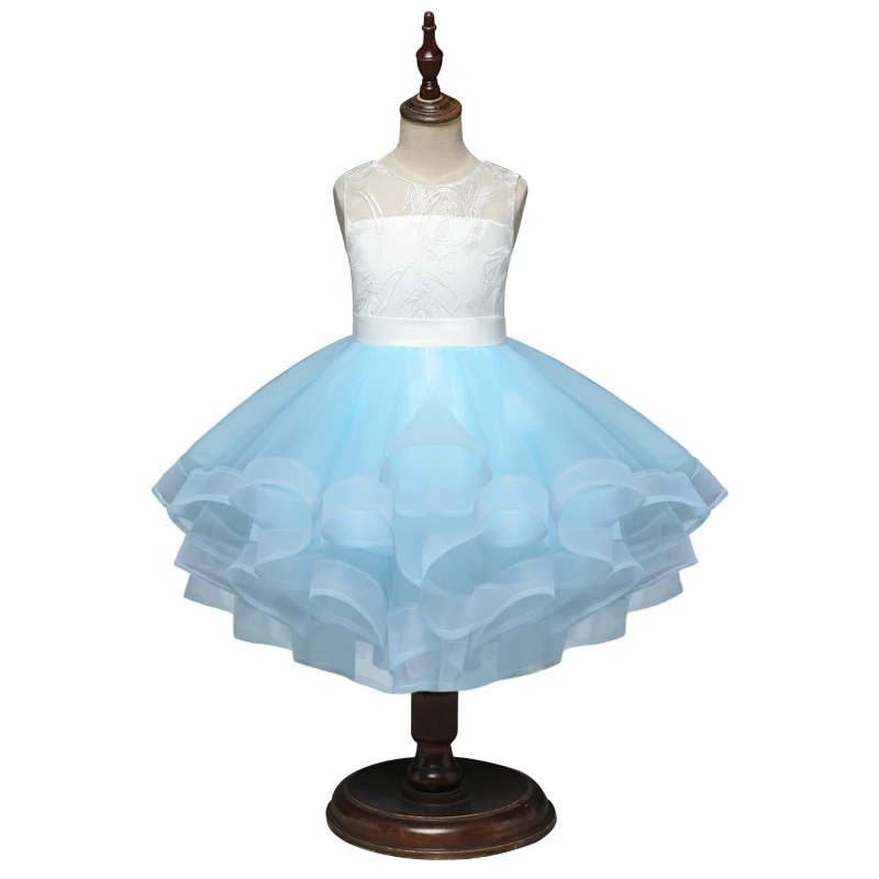 2019 New Tutu Girls Dress Princess Wedding Party Prom Gown Cute Children Evening Clothing Tule Kids Dresses For Girls 8 Years (5)