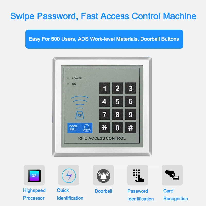 Eseye RFID Access Control System Security Device Machine Proximity Card Reader Entry Door Lock Quality For Door Access Control
Eseye RFID Access Control System Security Device Machine Proximity Card Reader Entry Door Lock Quality For Door Access Control