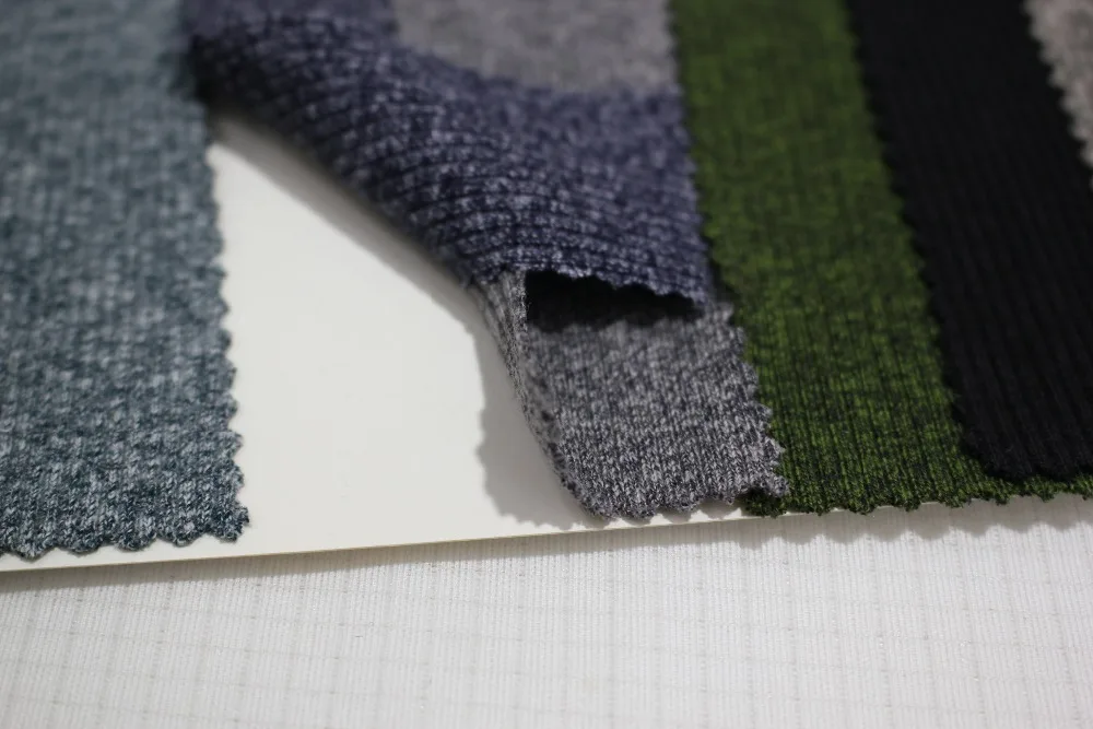 Трикотажная ткань F308 #2*2 rib H023 # прямые поставки с фабрики оптом|knit fabric|jersey knit