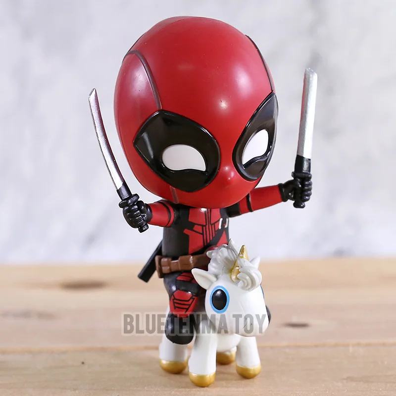 Deadpool Unicorn Riding Ver. Double Swords Bubble Head Marvel Cute Vinyle Figure Model Dolls Toys
Deadpool Unicorn Riding Ver. Double Swords Bubble Head Marvel Cute Vinyle Figure Model Dolls Toys