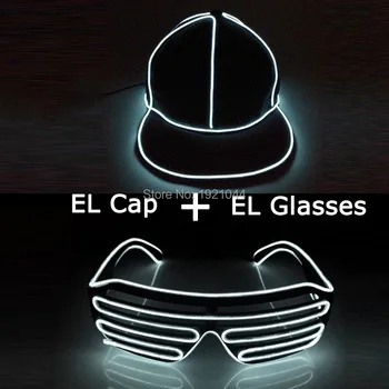 Glow Party Dance Performance Props Fashion LED Glasses + EL Neon Lighting Cap EL Glowing Product Set Glow in dark 10 Colors
Glow Party Dance Performance Props Fashion LED Glasses + EL Neon Lighting Cap EL Glowing Product Set Glow in dark 10 Colors