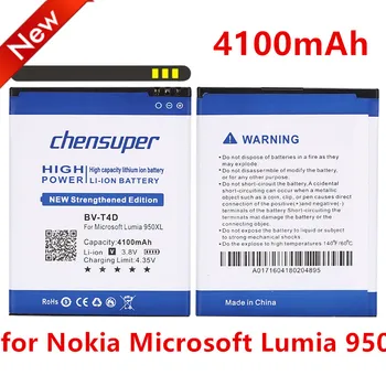 chensuper 4100mAh BV-T4D battery for Nokia Microsoft Lumia 950 XL CityMan Lumia 940 XL RM-1118 RM-1116 BVT4D
chensuper 4100mAh BV-T4D battery for Nokia Microsoft Lumia 950 XL CityMan Lumia 940 XL RM-1118 RM-1116 BVT4D