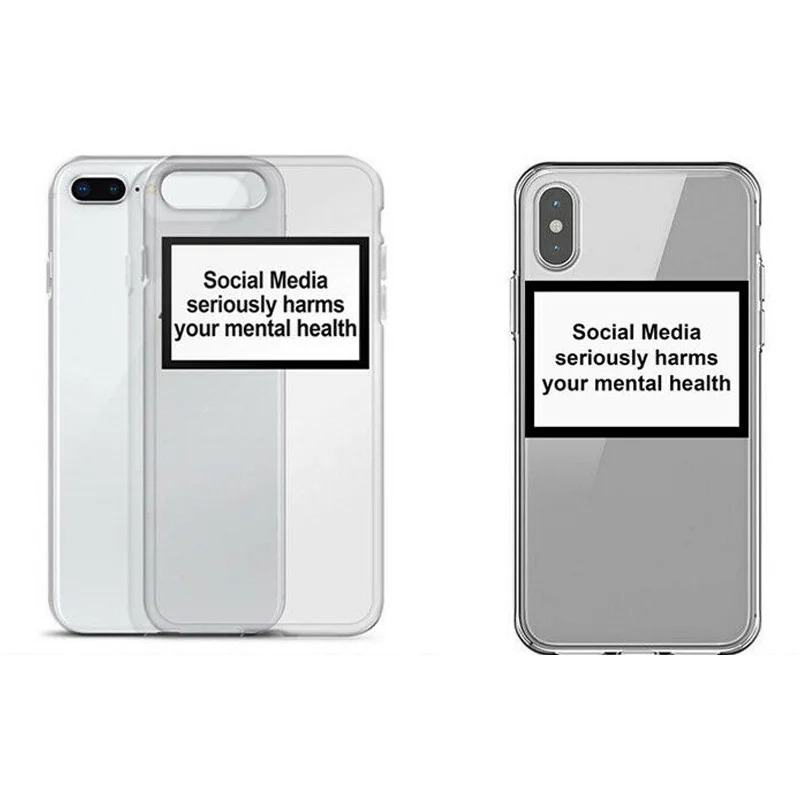 Soft Clear Phone Case Cover Social Media Seriously Harms Your Mental Health for iPhone DJA99
Soft Clear Phone Case Cover Social Media Seriously Harms Your Mental Health for iPhone DJA99