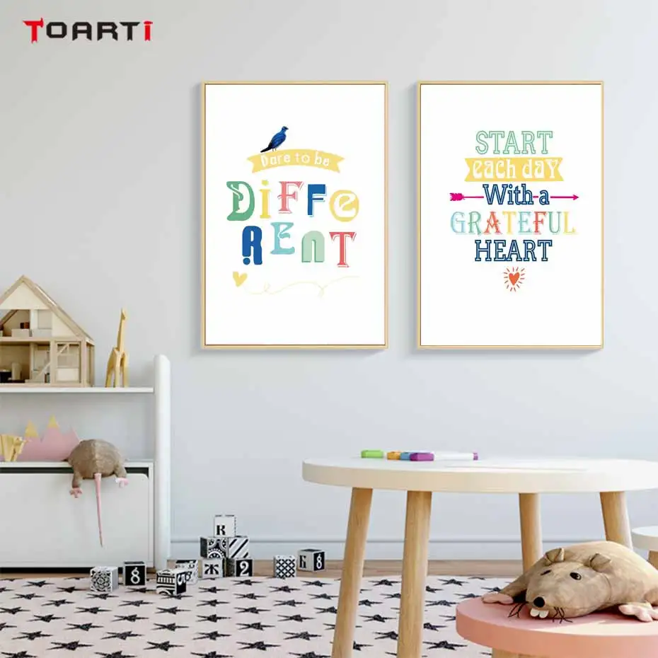 Motivational Quote Poster Prints To Be Different Modern Canvas Painting On The Wall For Kids Nursery Room Home Decor Art Picture
Motivational Quote Poster Prints To Be Different Modern Canvas Painting On The Wall For Kids Nursery Room Home Decor Art Picture
