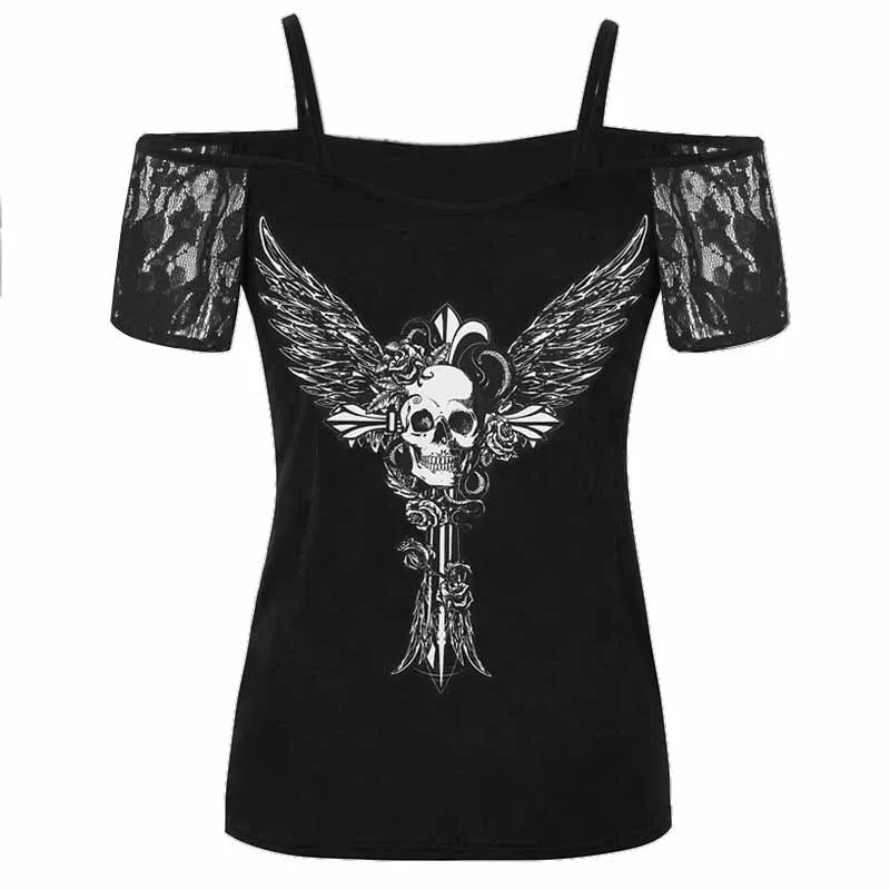 Wavaiov 5XL Plus Size Women T-Shirts Short Sleeve Harajuku Girls T-Shirt Casual Skull Print T Shrits Cold Shoulder Sexy Tee Tops
Wavaiov 5XL Plus Size Women T-Shirts Short Sleeve Harajuku Girls T-Shirt Casual Skull Print T Shrits Cold Shoulder Sexy Tee Tops